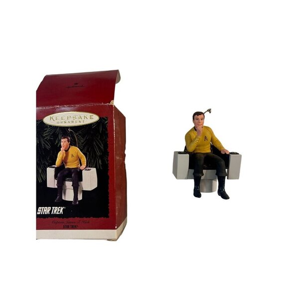 Star Trek Hallmark Keepsake Ornaments Set Of 3 Capt Kirk Mr Spock - Picture 4 of 7